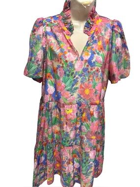 Jade Melody Tam Floral Dress Women’s Size Small